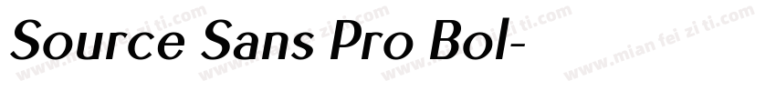Source Sans Pro Bol字体转换